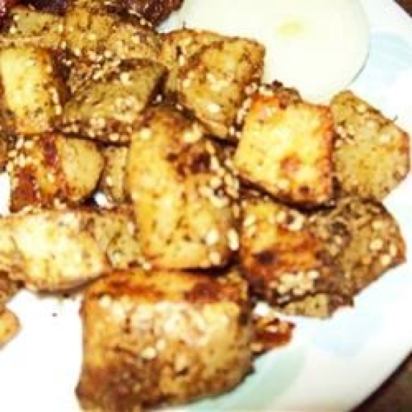 Oven Fried Sesame Potatoes