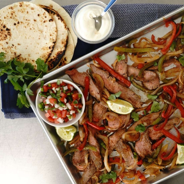 Sheet Pan Beef Fajitas