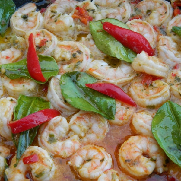 Grilled Prawns with Garlic-Chili Sauce