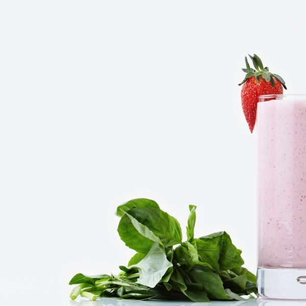 Strawberry Basil Milkshake