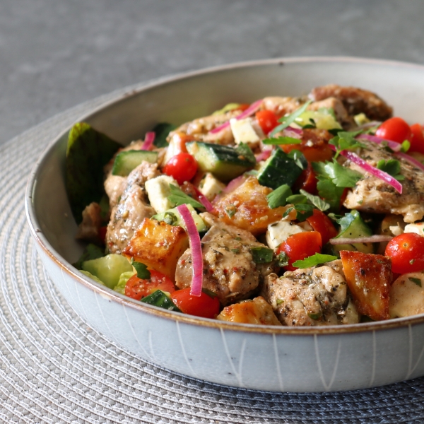 Greek Chicken and Potato Bowl