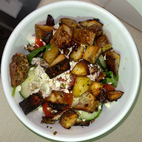 Greek Chicken and Potato Bowl
