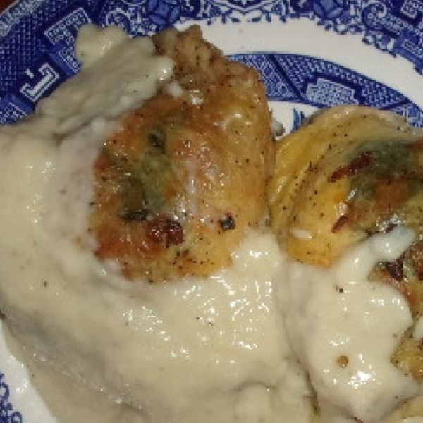 Spinach Stuffed Chicken and Gravy