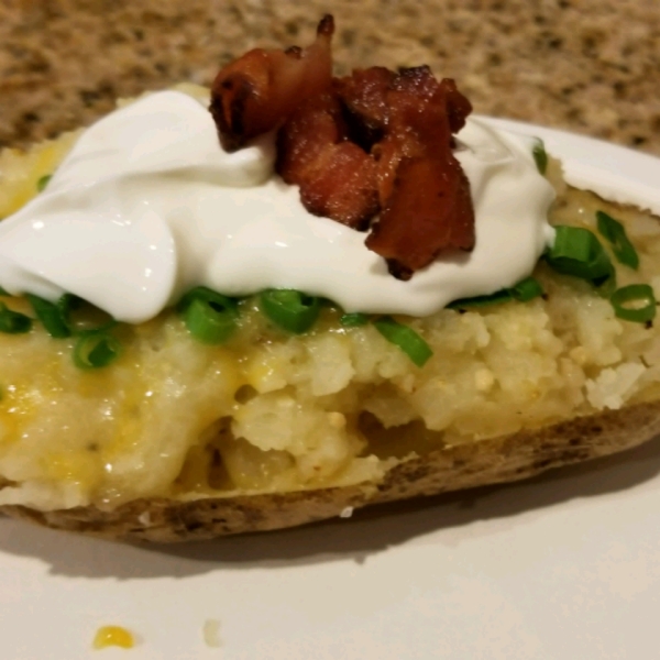 Twice Microwaved Potatoes