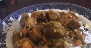 Coconut Curry Chicken and Peanuts