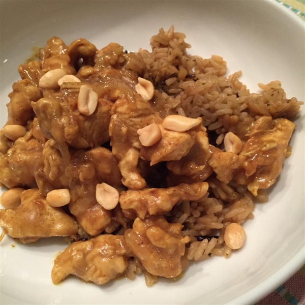 Coconut Curry Chicken and Peanuts