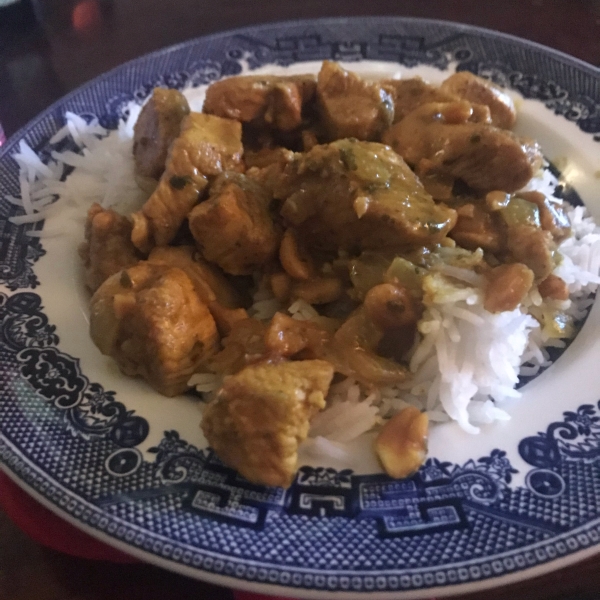 Coconut Curry Chicken and Peanuts