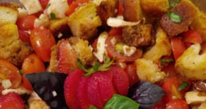Strawberry Caprese Panzanella