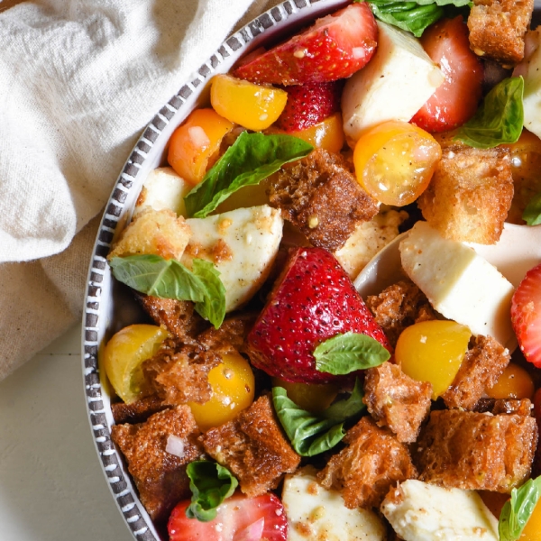 Strawberry Caprese Panzanella