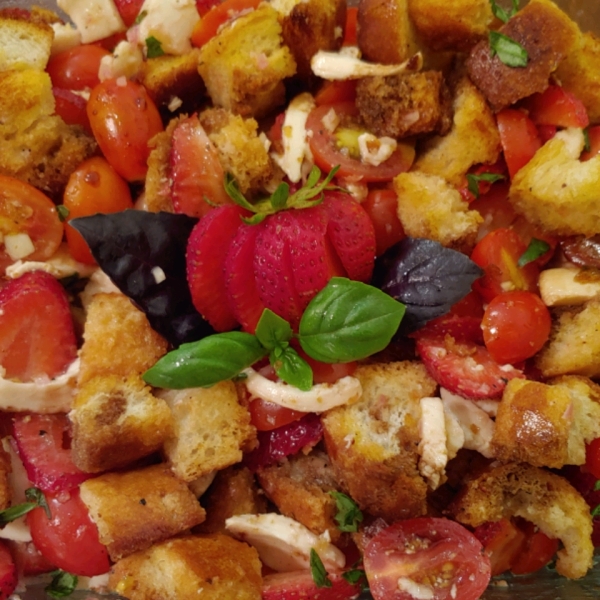 Strawberry Caprese Panzanella