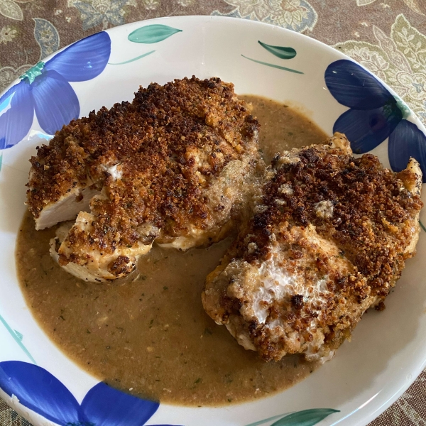 Crispy Garlic Breaded Chicken