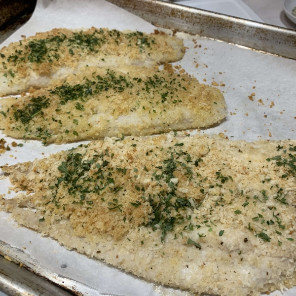 Baked Orange Roughy, Italian-Style