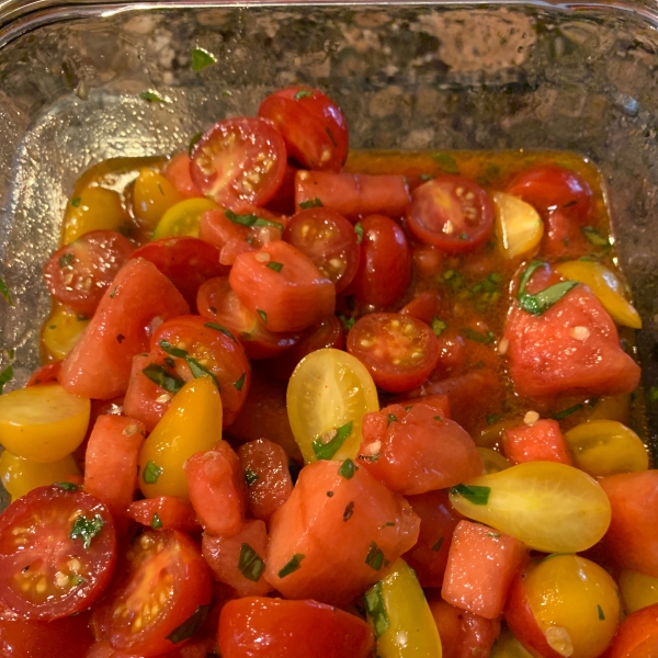 Spicy Watermelon Tomato Salad