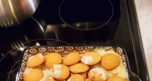 Homemade Banana Pudding with Whipped Cream Topping