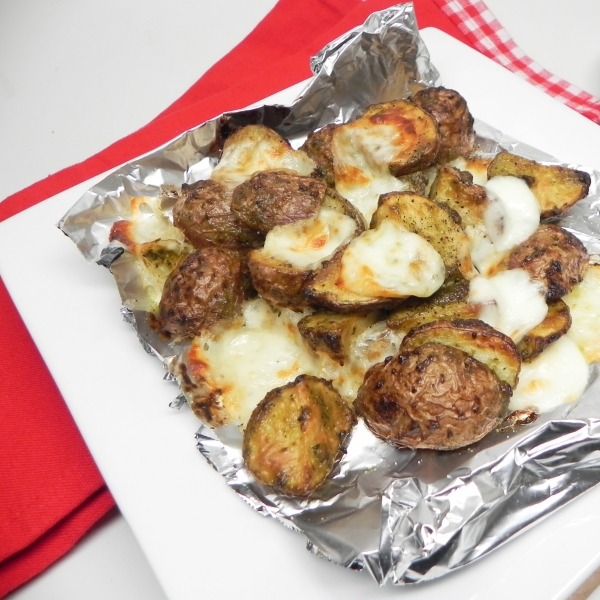 Baby Potato and Mozzarella Papillote