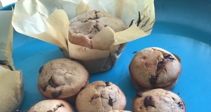 Chocolate Chip Sourdough Muffins