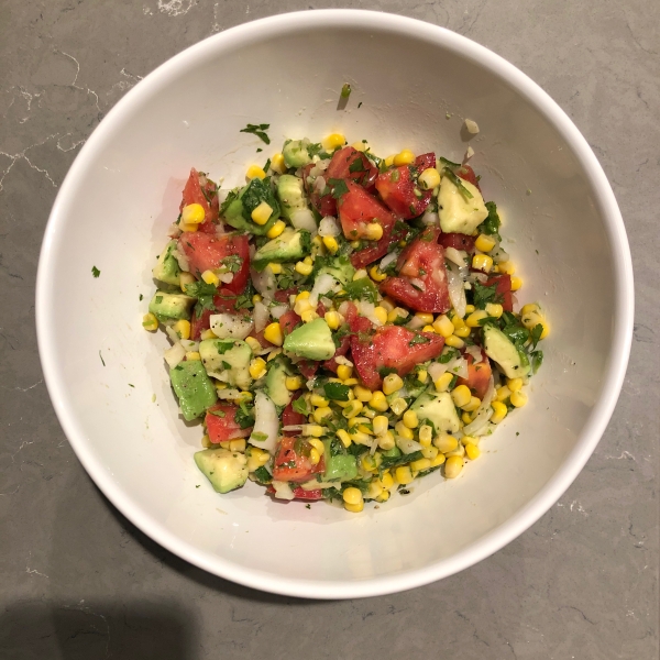 Corn Salad with Lime Vinaigrette