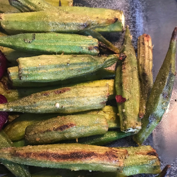 Grilled Okra