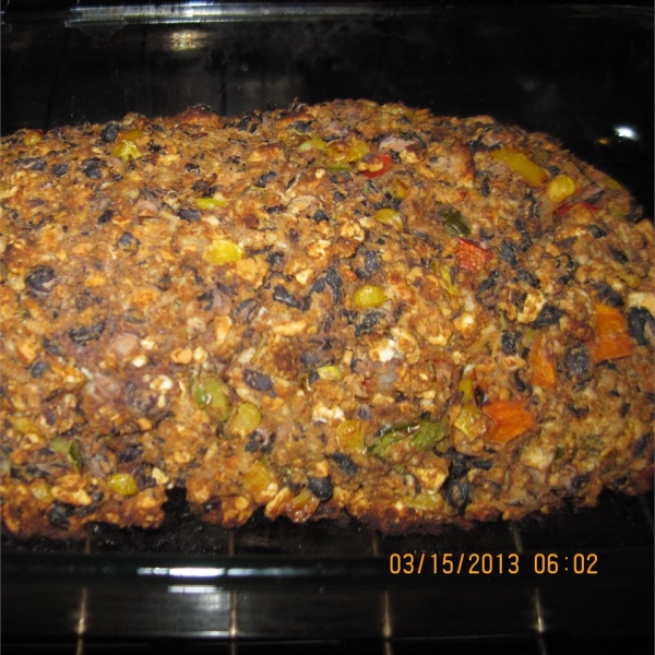 Black Bean Vegetarian Meat Loaf