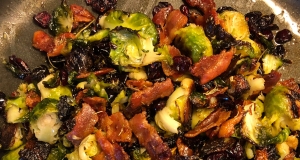 Thyme-Roasted Brussels Sprouts with Fresh Cranberries