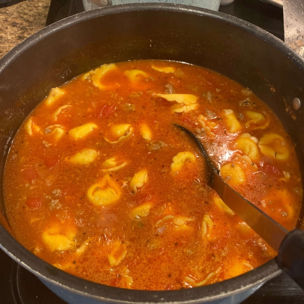 Cheesy Sausage Lasagna Soup