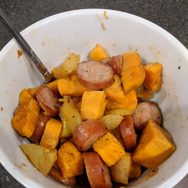 Fall Chicken-Apple Sausage Skillet