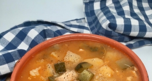 Rassolnik with Rice (Russian Pickle Soup)