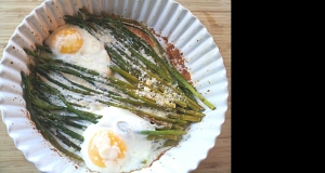 Baked Eggs and Asparagus