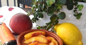 Maple-Peach Ice Cream Topping