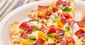 Turkey Bacon Flatbread Pizza