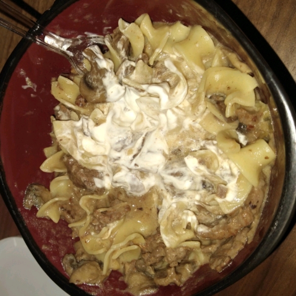 Nana's Beef Stroganoff