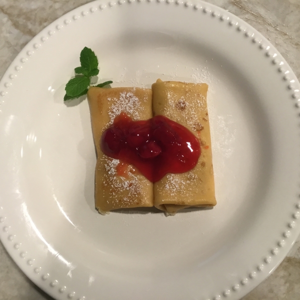 Strawberry Blintzes