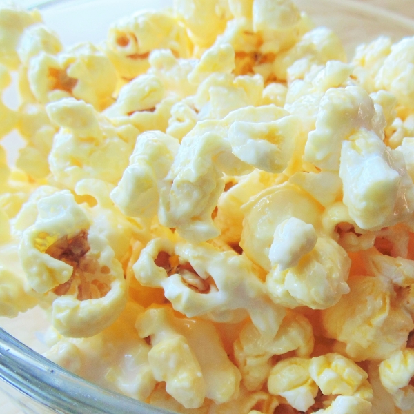 Candied Almond Bark Popcorn