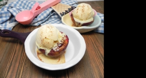 Air Fryer Grilled Peaches with Cinnamon