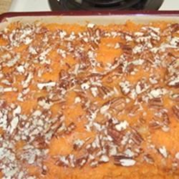 Stuffed Baked Sweet Potatoes with Pecans