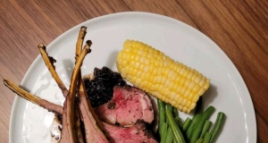 Rack of Lamb with Blueberry Sauce