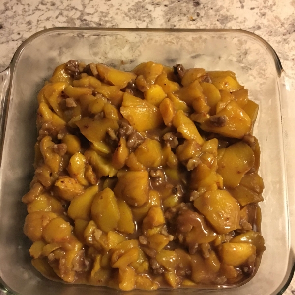 Baked Sliced Peaches