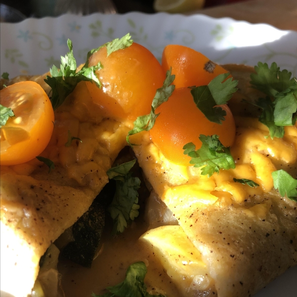 Summer Squash Enchiladas