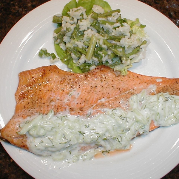 Rainbow Trout with Yogurt Sauce