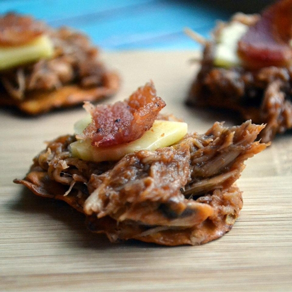Pulled Chicken Pretzel Sliders