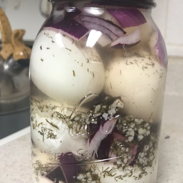 Garlic Pickled Eggs