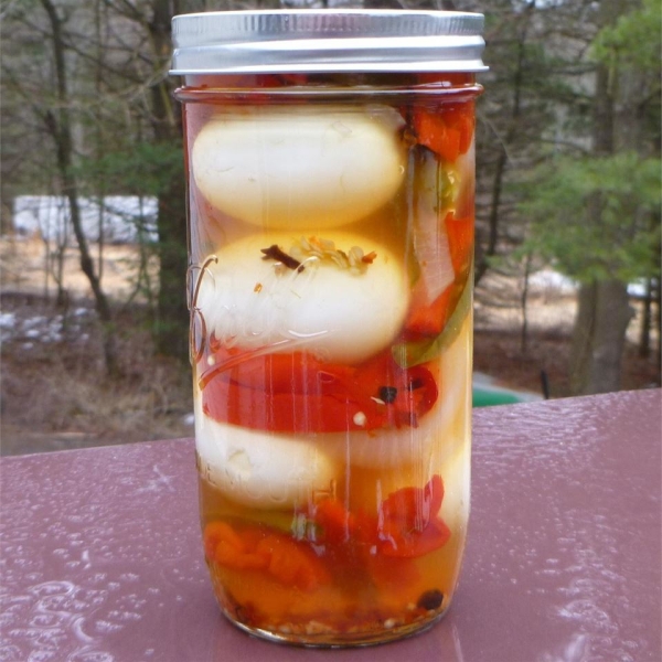 Garlic Pickled Eggs