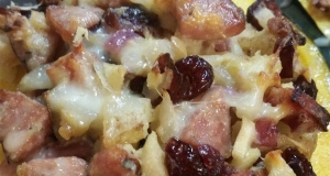 Acorn Squash Stuffed with Apple, Cranberry, and Sausage