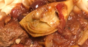 Slow Cooker Mediterranean Beef with Artichokes