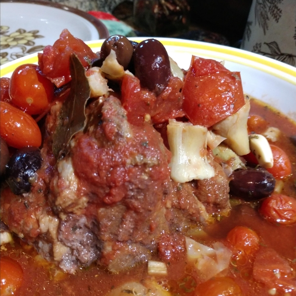 Slow Cooker Mediterranean Beef with Artichokes