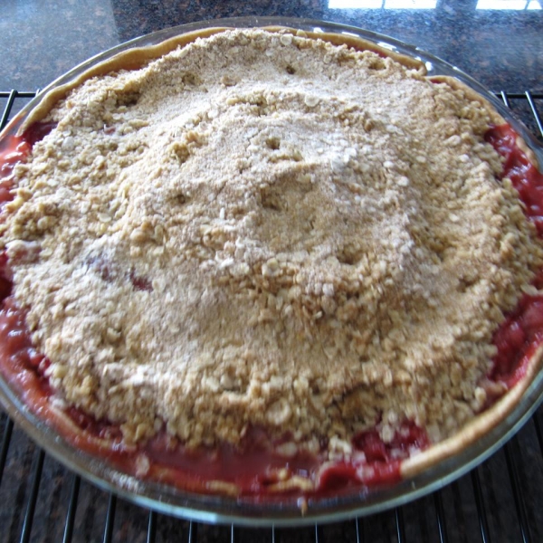 Crispy Rhubarb Pie