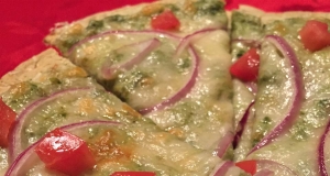 Spinach and Artichoke Tortilla Pizza