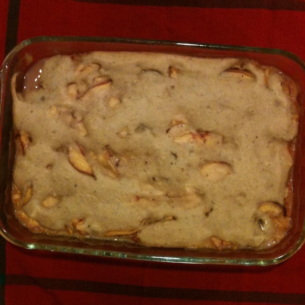 Sugar Free Peach and Banana Cobbler