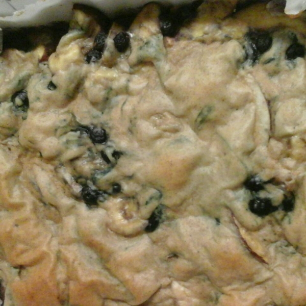 Sugar Free Peach and Banana Cobbler