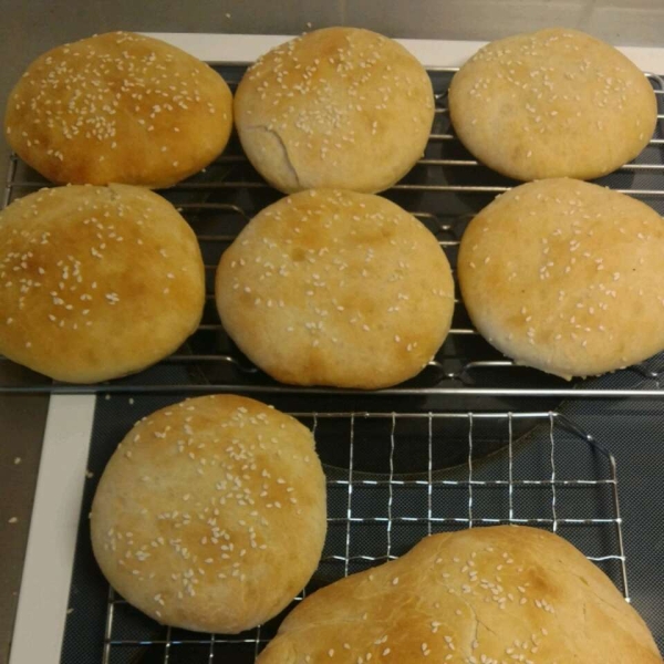 Soft Sandwich Buns (Dough Hook Mixer Version)